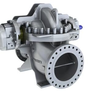 Sulzer HSA axially split single stage between bearing pump
