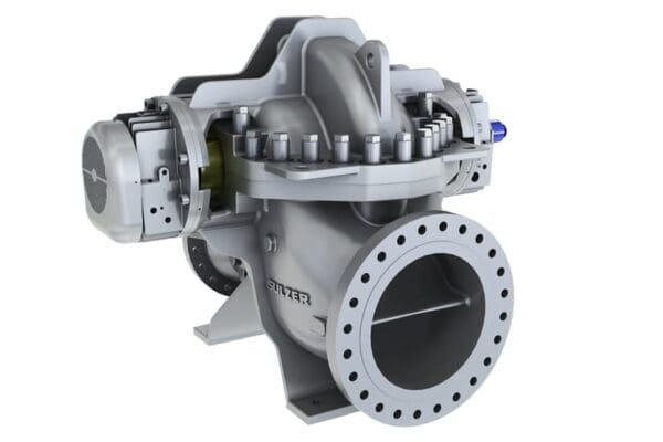 Sulzer HSA axially split single stage between bearing pump